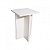 Banco Tampo Quadrado 65cm Em Mdf Branco [F031] - Imagem 1