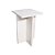 Banco Tampo Quadrado 65cm Em Mdf Branco [F031] - Imagem 2