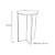Banco Tampo Redondo 55cm Em Mdf Branco [F031] - Imagem 4