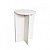 Banco Tampo Redondo 55cm Em Mdf Branco [F031] - Imagem 1