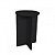 Banco Tampo Redondo 55cm Em Mdf Preto [F031] - Imagem 1