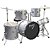 Bateria Acústica 2t Cromada Prata Com Banco Ny-f1rst [F097] - Imagem 1