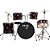Bateria Acústica 2t Cromada Vinho Com Banco Ny-f1rst [F097] - Imagem 2