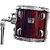 Bateria Acústica 2t Cromada Vinho Com Banco Ny-f1rst [F097] - Imagem 3