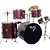 Bateria Acústica 2t Pr Sp Wine Sparkle Vinho Com Banco Ny F1rst [F097] - Imagem 1