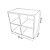 Biblioteca Cubo Aéreo Em Mdf Madeirado [F031] - Imagem 7