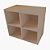 Biblioteca Cubo Aéreo Em Mdf Madeirado [F031] - Imagem 2