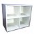 Biblioteca Cubo Aéreo Em Mdf Branco [F031] - Imagem 5