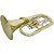 Bombardino Euphonium 3 Pistos Ep 200 Laqueado Dourado Com Case New York [F097] - Imagem 3