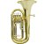 Bombardino Euphonium De 4 Chaves Ep 340 Laqueado Dourado Com Case New York [F097] - Imagem 1