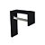 Cabideiro J Trovarelli Preto [F031] - Imagem 5