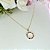 Colar Pingente Circulo De Zircônia Colorida Folheado A Ouro 18k [F027] - Imagem 3
