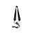 Correia Sax Tenor/Barítono Preta Com Trava D Addario SLA13 [F035] - Imagem 1