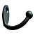 Gancho Para Porta Chaves Plastico Preto C 90 [F031] - Imagem 2