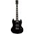 Guitarra Elétrica Sg De Madeira Maciça Thomaz Teg 340 Preto [F097] - Imagem 1