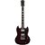 Guitarra Elétrica Sg De Madeira Maciça Thomaz Teg 340 Vinho [F097] - Imagem 1