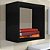 Kit 3 Nicho Decorativo 55x55x20 Cm Preto Em Mdf [F031] - Imagem 2