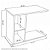 Mesa Com Rodizio Em Mdf Natural [F031] - Imagem 3