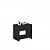 Mesa De Cabeceira 1 Gaveta Preto [F031] - Imagem 2