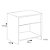 Mesa De Cabeceira Chão 1 Gaveta Em Mdf Branco [F031] - Imagem 3
