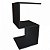 Mesa De Cabeceira Em S Em Mdf Preto [F031] - Imagem 1