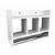 Nicho De Parede Para Banheiro Porta Toalha Em Mdf Branco [F031] - Imagem 1