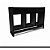 Nicho De Parede Para Banheiro Porta Toalha Em Mdf Preto [F031] - Imagem 1