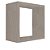 Nicho Decorativo 20x20x15 Cm Em Mdf Madeirado [F031] - Imagem 1