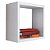 Nicho Decorativo 25x25x20 Cm Em Mdfbranco [F031] - Imagem 2