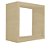 Nicho Decorativo 40x40x15 Cm Em Mdf Natural [F031] - Imagem 3