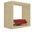 Nicho Decorativo 40x40x15 Cm Em Mdf Natural [F031] - Imagem 6