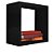 Nicho Decorativo 40x40x15 Cm Em Mdf Preto [F031] - Imagem 2