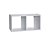 Nicho Duplo 50x25x20 Cm Em Mdf Branco [F031] - Imagem 4
