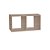 Nicho Duplo 50x25x20 Cm Em Mdf Madeirado [F031] - Imagem 4