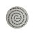 Oração Ave Maria Mandala 30 Cm Gravado Mdf 3mm Branco [F031] - Imagem 1
