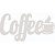 Plaquinha Decorativa Coffe Branco Em Mdf [F031] - Imagem 1