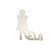 Plaquinha Para Banheiro Feminino Ela 3mm Branco [F031] - Imagem 1