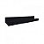 Prateleira Esmalteria 50 Cm Em Mdf Preto [F031] - Imagem 1