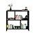 Rack Nicho Aparador Sala Quarto Escritório Mdf Preto [F031] - Imagem 2