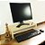 Suporte C/ Prateleira Para Monitor Natural Em Mdf [F031] - Imagem 2