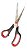 Tesoura Multiuso Cabo Emborrachado 21cm Gatte Lâmina Açoinox [F112] - Imagem 2