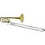 Trombone De Vara Com Rotor Tb 200vr Laqueado Dourado Com Case New York [F097] - Imagem 2