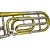 Trombone De Vara Com Rotor Tb 200vr Laqueado Dourado Com Case New York [F097] - Imagem 3