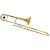 Trombone De Vara Tb 200v Laqueado Dourado Com Case New York [F097] - Imagem 1