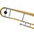 Trombone De Vara Tb 200v Laqueado Dourado Com Case New York [F097] - Imagem 3