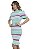 Vestido Midi Tricot Babado Manga Curta [F081] - Imagem 6