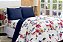 Kit Coberdrom Micropercal E Soft Floral Azul Queen Size 03 Pçs [F101] - Imagem 2