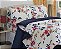 Kit Coberdrom Micropercal E Soft Floral Azul Queen Size 03 Pçs [F101] - Imagem 3
