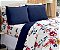 Kit Coberdrom Micropercal E Soft Floral Azul Queen Size 03 Pçs [F101] - Imagem 4