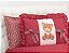 Kit Cobre Leito Ursinha Solteiro 03 Peças Vermelho [F101] - Imagem 2